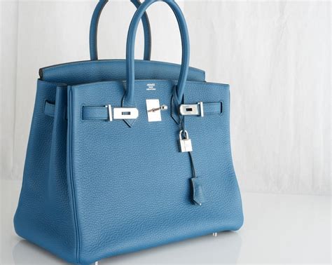 blue hermes handbag|blue hermes birkin bag.